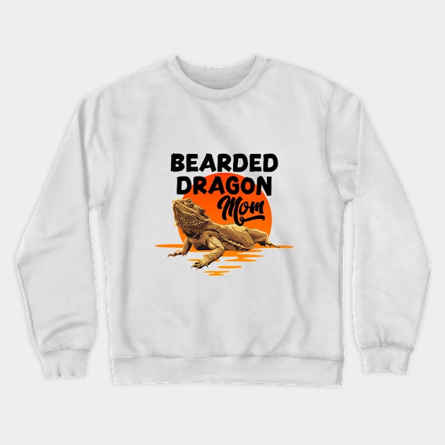 Bearded Dragon Mom Crewneck Sweatshirt by Kudostees